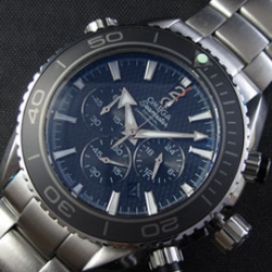 OMEGA シーマスター プラネットオーシャン ブルーダイヤル ブラックベゼル 安心品質