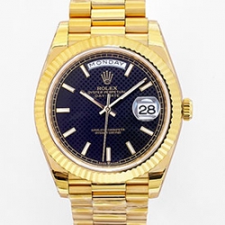 ROLEX M228238 デイデイト 40mm ブラック斜め格子 3255搭載