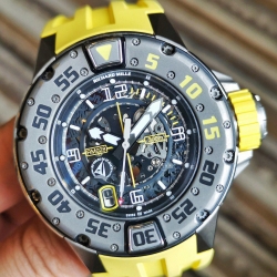 RICHARD MILLE RM028 自動巻き スケルトン文字盤 デイト表示 クロノメーター