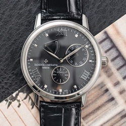 VACHERON CONSTANTIN 47200000G-9019 パワーリザーブ ラウンド ブラック レプリカ