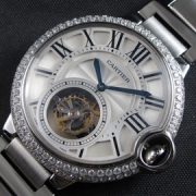 CARTIER バロンブルー トゥールビヨン 21600振動 ハイエンドモデル