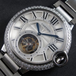 CARTIER バロンブルー トゥールビヨン 21600振動 ハイエンドモデル