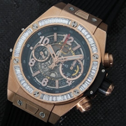 HUBLOT ビッグバン 411.CI.1190.LR.ABO14 シースルーブルー