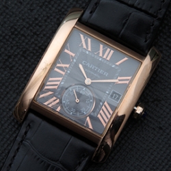 CARTIER タンクアングレーズ Asain 28800振動 自動巻き