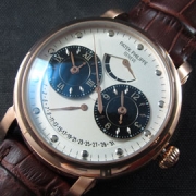 PATEK PHILIPPE デュアルタイム パワーリザーブ Asian 自動巻き ホワイト 視認性高い