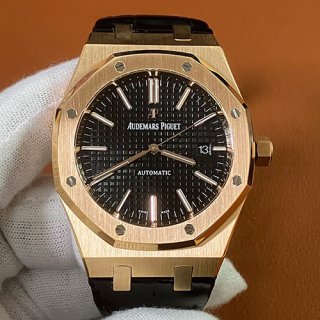 AUDEMARS PIGUET 15400OR APS製 ロイヤルオーク 41mm ブラック AUDEMARS PIGUET 15400OR APS製 ロイヤルオーク 41mm ブラック