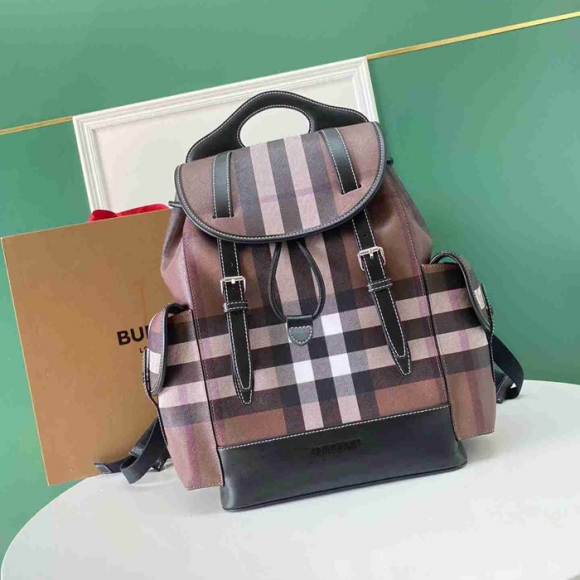 Burberry バーチブラウンタータンチェック リュック タータンチェック ブラウン 1681 サイズ:36x25x15cm