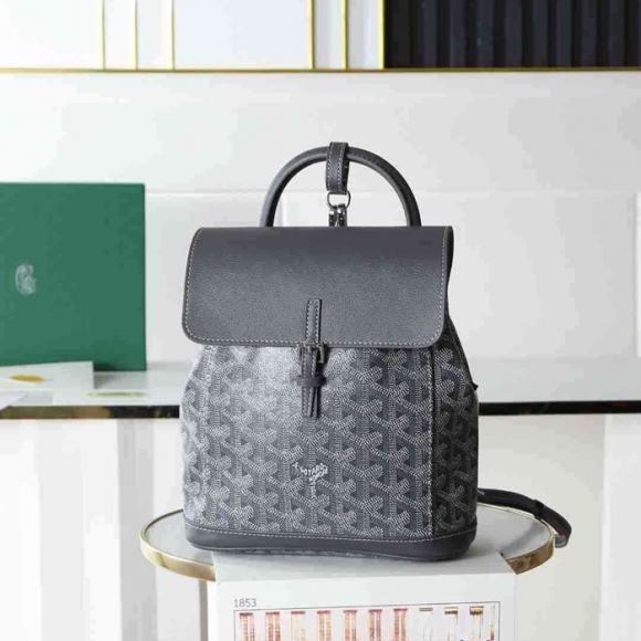 Goyard ゴヤール アリン ミニリュック クラシックモノグラム ブラック 020194 サイズ:20x19cm Goyard ゴヤール アリン ミニリュック クラシックモノグラム ブラック 020194 サイズ:20x19cm