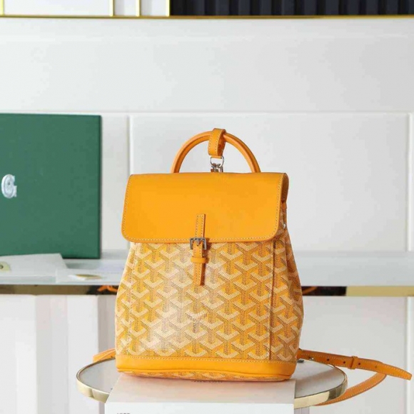 Goyard ゴヤール アリン ミニリュック クラシックモノグラム イエロー 020194 サイズ:20x19cm