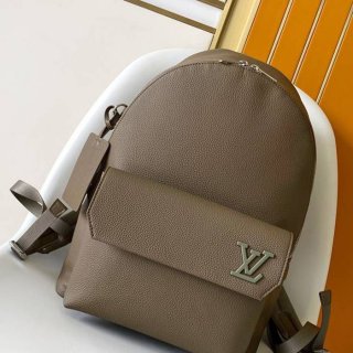 Louis Vuitton アエログラム リュック オールレザー ブラック M11625 サイズ:43x30x14cm