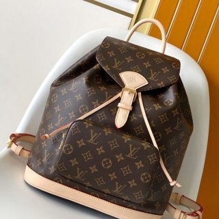 Louis Vuitton モンソリーPM リュック モノグラム ブラウン M11197 サイズ:38x35x21cm Louis Vuitton モンソリーPM リュック モノグラム ブラウン M11197 サイズ:38x35x21cm