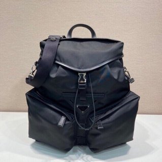 Prada ランウェイ リュック ナイロン ブラック 2VZ108 サイズ:45x38x18cm