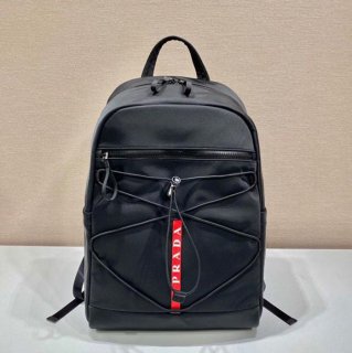 Prada リュック ナイロン ブラック 2VZ085 サイズ:43x40x17cm Prada リュック ナイロン ブラック 2VZ085 サイズ:43x40x17cm