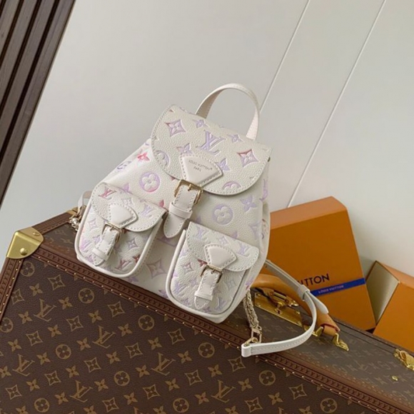Louis Vuitton バックアップ リュック オールレザー カラフル M15113 サイズ:22x20x14cm Louis Vuitton バックアップ リュック オールレザー カラフル M15113 サイズ:22x20x14cm
