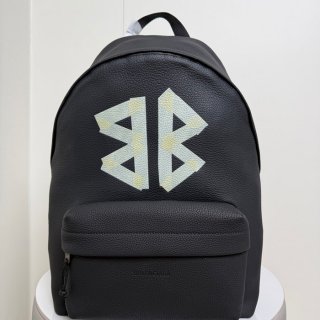 Balenciaga リュック オールレザー ブラック 188016 サイズ:47x35x18cm