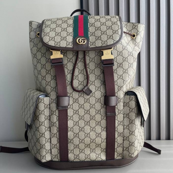 Gucci オフィディア リュック GGスプリーム コーヒーブラウン 839110 サイズ:46x35x12cm Gucci オフィディア リュック GGスプリーム コーヒーブラウン 839110 サイズ:46x35x12cm