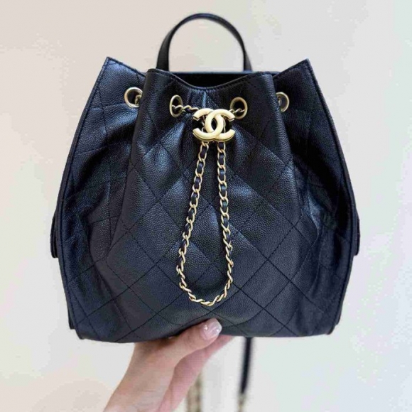 Chanel 25bag リュック オールレザー ブラック AS5600 サイズ:23x23x14cm Chanel 25bag リュック オールレザー ブラック AS5600 サイズ:23x23x14cm