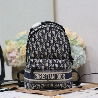 Dior ディオールトラベル リュック オブリーク ブルー 096 サイズ:32x23.5x11cm