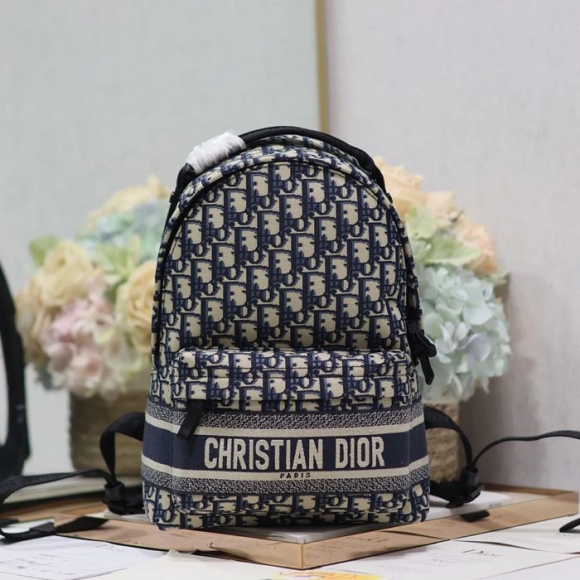Dior ディオールトラベル リュック オブリーク ブルー 096 サイズ:32x23.5x11cm Dior ディオールトラベル リュック オブリーク ブルー 096 サイズ:32x23.5x11cm