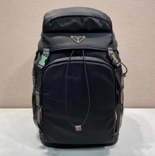 Prada 登山 リュック ナイロン ブラック 2VZ123 サイズ:46x28x22cm Prada 登山 リュック ナイロン ブラック 2VZ123 サイズ:46x28x22cm