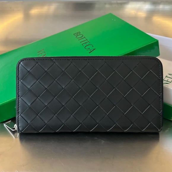 BOTTEGA VENETA BV 593217 メンズ編み財布 クラシック編み牛皮 19x10cm サイズ:19x10cm BOTTEGA VENETA BV 593217 メンズ編み財布 クラシック編み牛皮 19x10cm サイズ:19x10cm