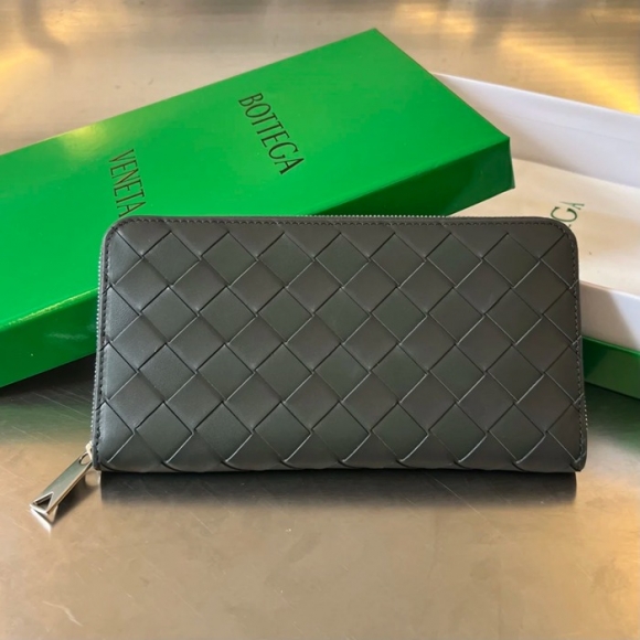 BOTTEGA VENETA BV 593217 メンズ編み財布 クラシック編み牛皮 19x10cm サイズ:19x10cm BOTTEGA VENETA BV 593217 メンズ編み財布 クラシック編み牛皮 19x10cm サイズ:19x10cm