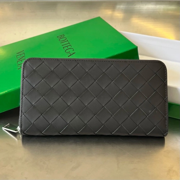 BOTTEGA VENETA BV 593217 メンズ編み財布 クラシック編み牛皮 19x10cm サイズ:19x10cm BOTTEGA VENETA BV 593217 メンズ編み財布 クラシック編み牛皮 19x10cm サイズ:19x10cm