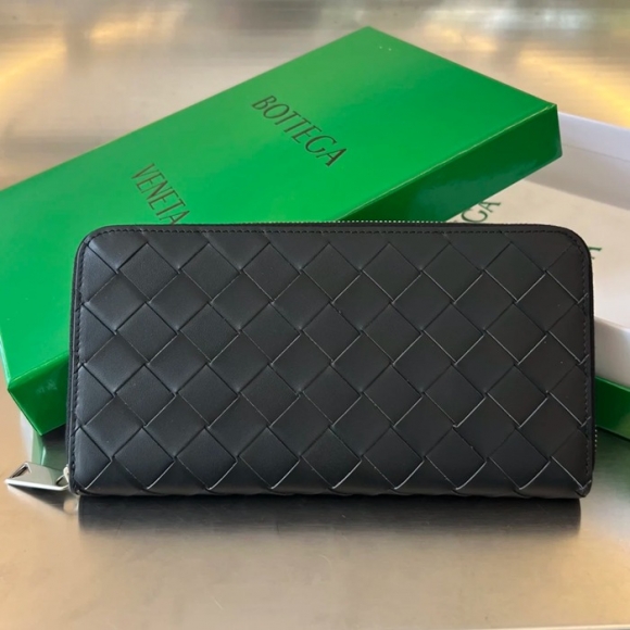 BOTTEGA VENETA BV 593217 メンズ編み財布 クラシック編み牛皮 19x10cm サイズ:19x10cm BOTTEGA VENETA BV 593217 メンズ編み財布 クラシック編み牛皮 19x10cm サイズ:19x10cm