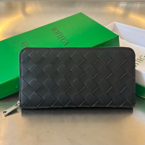 BOTTEGA VENETA BV 593217 メンズ編み財布 クラシック編み牛皮 19x10cm サイズ:19x10cm BOTTEGA VENETA BV 593217 メンズ編み財布 クラシック編み牛皮 19x10cm サイズ:19x10cm
