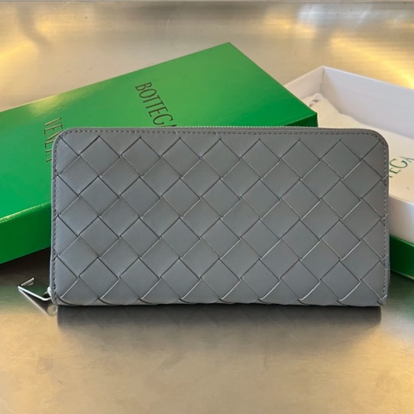 BOTTEGA VENETA BV 593217 メンズ編み財布 クラシック編み牛皮 19x10cm サイズ:19x10cm BOTTEGA VENETA BV 593217 メンズ編み財布 クラシック編み牛皮 19x10cm サイズ:19x10cm