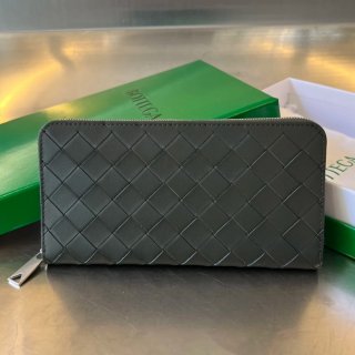 BOTTEGA VENETA BV 593217 メンズ編み財布 クラシック編み牛皮 19x10cm サイズ:19x10cm
