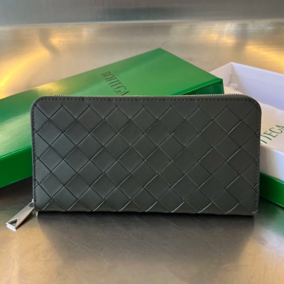 BOTTEGA VENETA BV 593217 メンズ編み財布 クラシック編み牛皮 19x10cm サイズ:19x10cm BOTTEGA VENETA BV 593217 メンズ編み財布 クラシック編み牛皮 19x10cm サイズ:19x10cm
