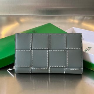 BOTTEGA VENETA BV 748054 編みステッチ財布 中幅編み 19x11.4cm サイズ:19x11.4cm