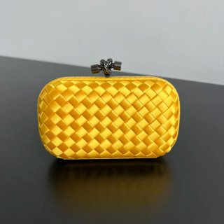 BOTTEGA VENETA BV 8651 ノット イブニングバッグ シルク編み蛇皮トリム 16x10cm サイズ:16x10cm BOTTEGA VENETA BV 8651 ノット イブニングバッグ シルク編み蛇皮トリム 16x10cm サイズ:16x10cm