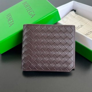 BOTTEGA VENETA BV 805654 新作小銭入れ付き二つ折り短財布 牛皮 11x9.5cm サイズ:11x9.5cm BOTTEGA VENETA BV 805654 新作小銭入れ付き二つ折り短財布 牛皮 11x9.5cm サイズ:11x9.5cm