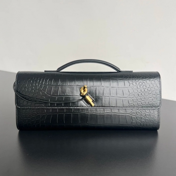 BOTTEGA VENETA BV 741511 クラッチバッグ ワニ紋羊革 31x13cm サイズ:31x13cm BOTTEGA VENETA BV 741511 クラッチバッグ ワニ紋羊革 31x13cm サイズ:31x13cm