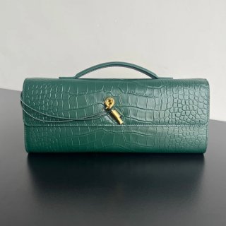 BOTTEGA VENETA BV 741511 クラッチバッグ ワニ紋羊革 31x13cm サイズ:31x13cm