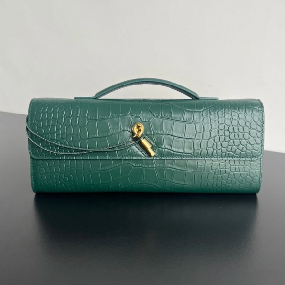 BOTTEGA VENETA BV 741511 クラッチバッグ ワニ紋羊革 31x13cm サイズ:31x13cm BOTTEGA VENETA BV 741511 クラッチバッグ ワニ紋羊革 31x13cm サイズ:31x13cm
