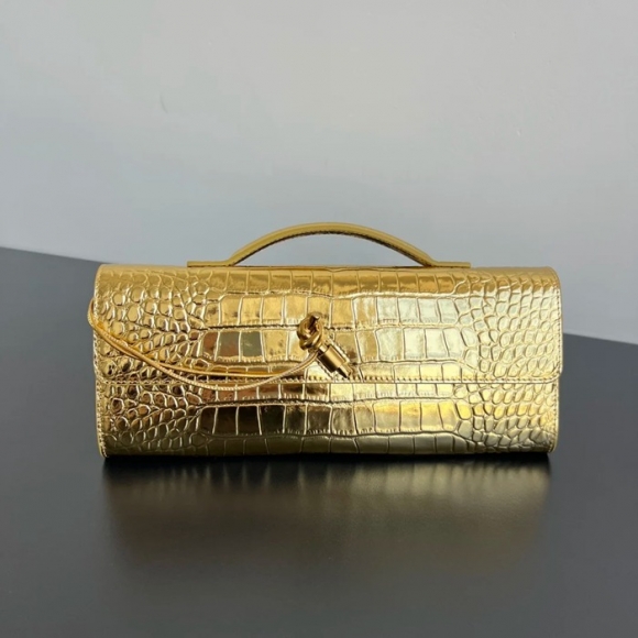 BOTTEGA VENETA BV 741511 クラッチバッグ ワニ紋羊革 31x13cm サイズ:31x13cm BOTTEGA VENETA BV 741511 クラッチバッグ ワニ紋羊革 31x13cm サイズ:31x13cm