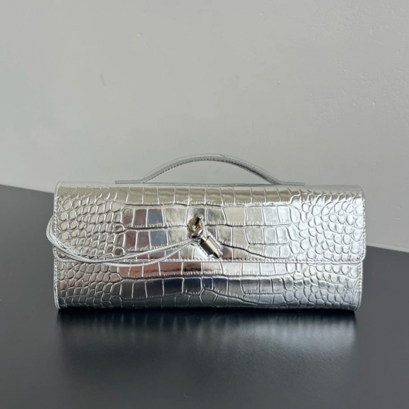 BOTTEGA VENETA BV 741511 クラッチバッグ ワニ紋羊革 31x13cm サイズ:31x13cm BOTTEGA VENETA BV 741511 クラッチバッグ ワニ紋羊革 31x13cm サイズ:31x13cm