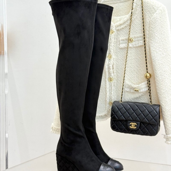 【CHANEL】25Aロングブーツレディース 【CHANEL】25Aロングブーツレディース