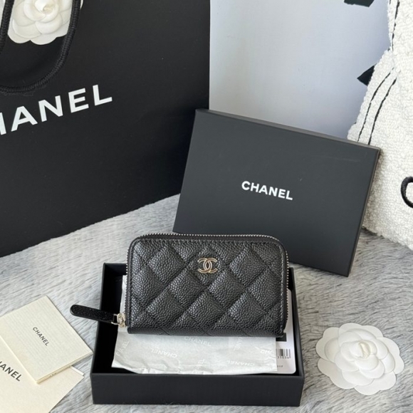CHANEL 3686 0112 25c ラージジッピー長財布 カヴィア粒革 サイズ:12x8x2cm CHANEL 3686 0112 25c ラージジッピー長財布 カヴィア粒革 サイズ:12x8x2cm
