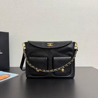 CHANEL 99464 カーフレザー 荔枝紋 ショルダーバッグ ヴィンテージ ファッショナブル 30×20×5cm サイズ:30×20×5cm CHANEL 99464 カーフレザー 荔枝紋 ショルダーバッグ ヴィンテージ ファッショナブル 30×20×5cm サイズ:30×20×5cm
