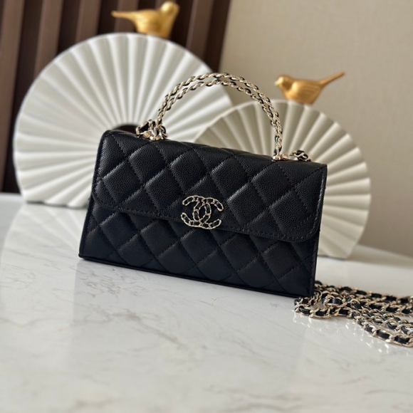 CHANEL 66055 ブラック ショルダーバッグ ヴィンテージ ファッショナブル 18×10×4.5cm サイズ:18×10×4.5cm CHANEL 66055 ブラック ショルダーバッグ ヴィンテージ ファッショナブル 18×10×4.5cm サイズ:18×10×4.5cm