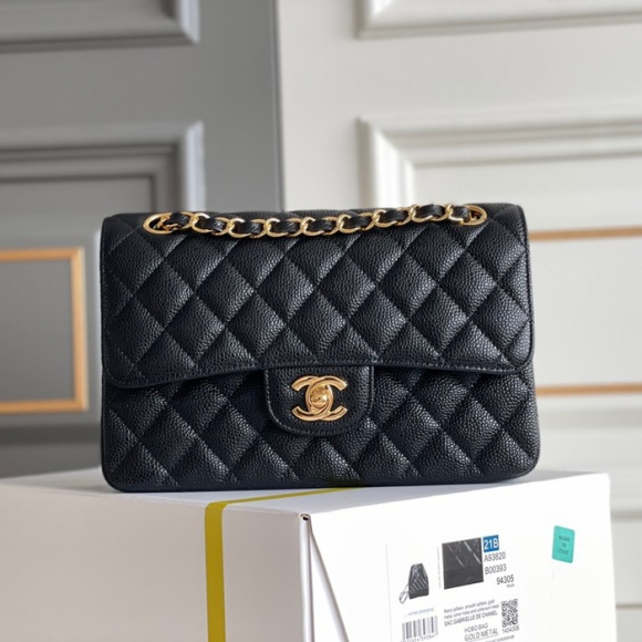 CHANEL ラムレザー ブラック×ホワイト×ゴールド 小 23×14.5×6cm サイズ:23×14.5×6cm CHANEL ラムレザー ブラック×ホワイト×ゴールド 小 23×14.5×6cm サイズ:23×14.5×6cm