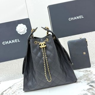 CHANEL AS5311 カーフレザー 菱格紋 ブラック×ゴールド ショルダーバッグ クラシック ヴィンテージ 40×30×15cm サイズ:40×30×15cm CHANEL AS5311 カーフレザー 菱格紋 ブラック×ゴールド ショルダーバッグ クラシック ヴィンテージ 40×30×15cm サイズ:40×30×15cm