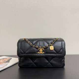 CHANEL 99527 ラムレザー 菱格紋 斜め掛けバッグ クラシック 27×19×9cm サイズ:27×19×9cm CHANEL 99527 ラムレザー 菱格紋 斜め掛けバッグ クラシック 27×19×9cm サイズ:27×19×9cm
