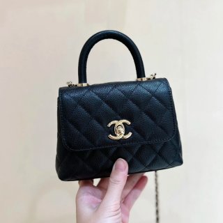 CHANEL AP4244 カーフレザー 荔枝紋 ゴールド 斜め掛けバッグ クラシック 14.5×11.5×5.5cm サイズ:14.5×11.5×5.5cm