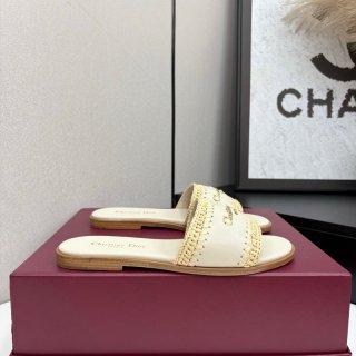 【DIOR】2026DWAYスリッポンレザーサンダルレディース 【DIOR】2026DWAYスリッポンレザーサンダルレディース
