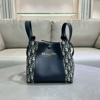DIOR 2860 カーフレザー、レザー レター ブルー、ゴールド、ベージュ 斜め掛けバッグ、ショルダーバッグ、ハンドバッグ 新作 ヴィンテージ 21.0x19.0x11.0cm サイズ:21x19x11cm